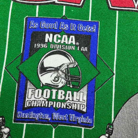 Vintage 1996 NCAA Marshall/Montana Grizz Crewneck adult large USA made - Picture 4 of 7